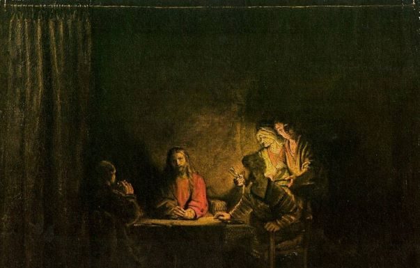 Domingo de los caminantes-acompañados Emaus-Rembrandt