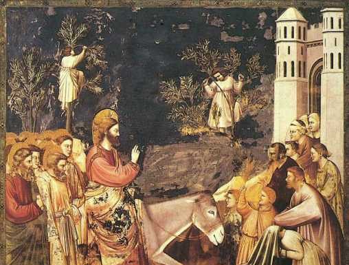 Domingo de Ramos en la Pasión Giotto Entrada Jerusalen