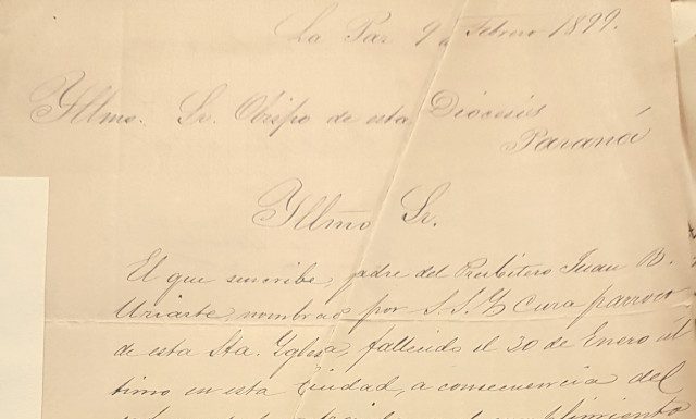 Pbro. Juan Bautista Uriarte muerte padre Uriarte