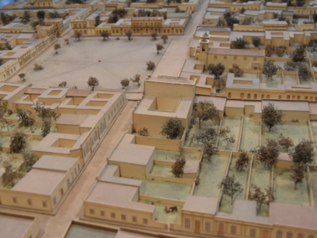 Maqueta de la Ciudad de Paraná durante la Confederación.