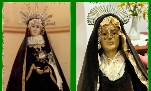 En búsqueda de la imagen perdida de Alcaraz Norte Dos posibles imagenes de la Dolorosa en Alcaraz Norte