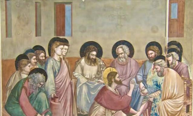 El triduo del Cristo muerto, sepultado y resucitado lavatorio pies Giotto