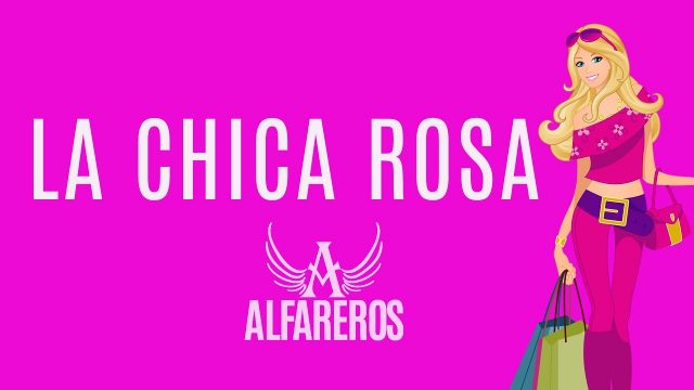 La chica de rosa